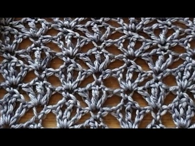 Anleitung : Lace- Schal häkeln mit dem Entenfuß -Muster