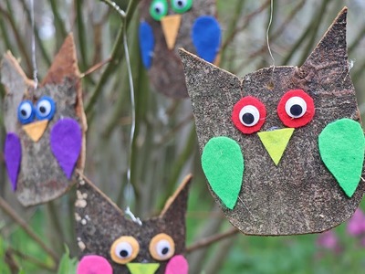 Basteltipp: So baut ihr Rinden-Eulen (Tutorial)