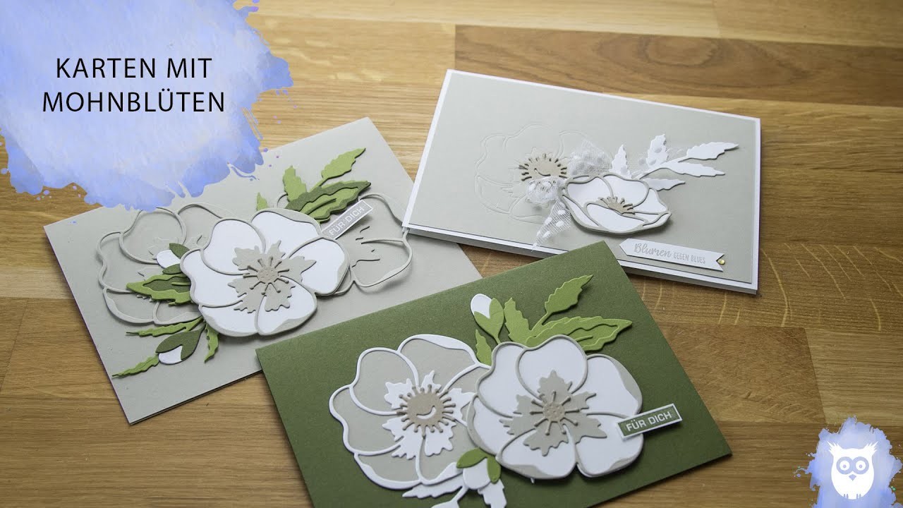 Karten mit weißen Mohnblüten????