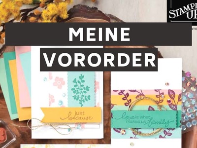 Meine Vororder aus dem neuen Katalog von Stampin'UP