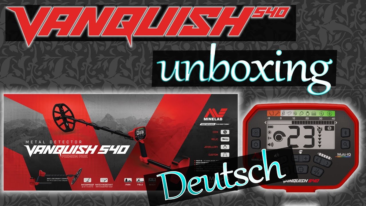 Minelab Vanquish 540 Unboxing, Tutorial Metalldetektor Zusammenbau super einfach und in  Deutsch