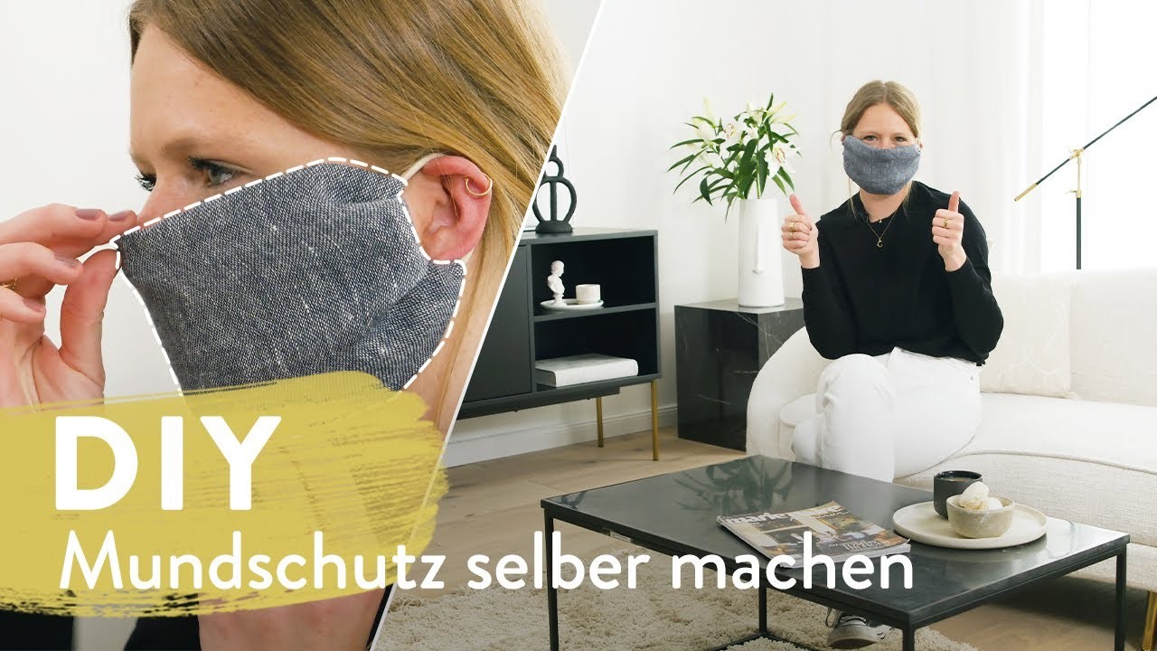 So schnell kannst du deinen Mundschutz selber machen