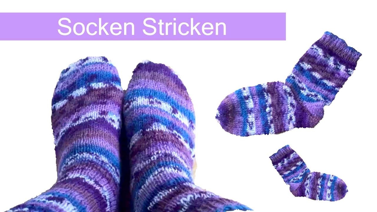 Socken Selber Stricken für Anfänger, 3-in-1 Anleitung: Bündchen, Ferse (Bumerang-Ferse) und Spitze