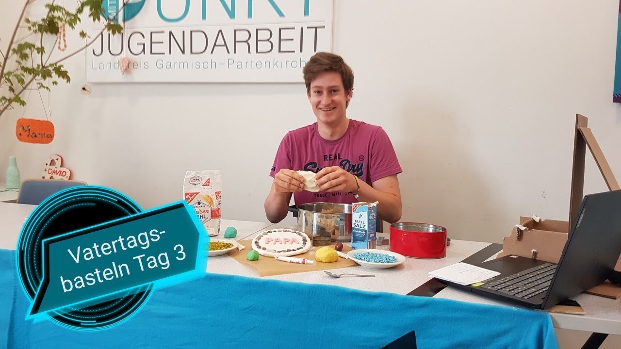 Vatertagsbasteln mit David Tag 3 (Video)