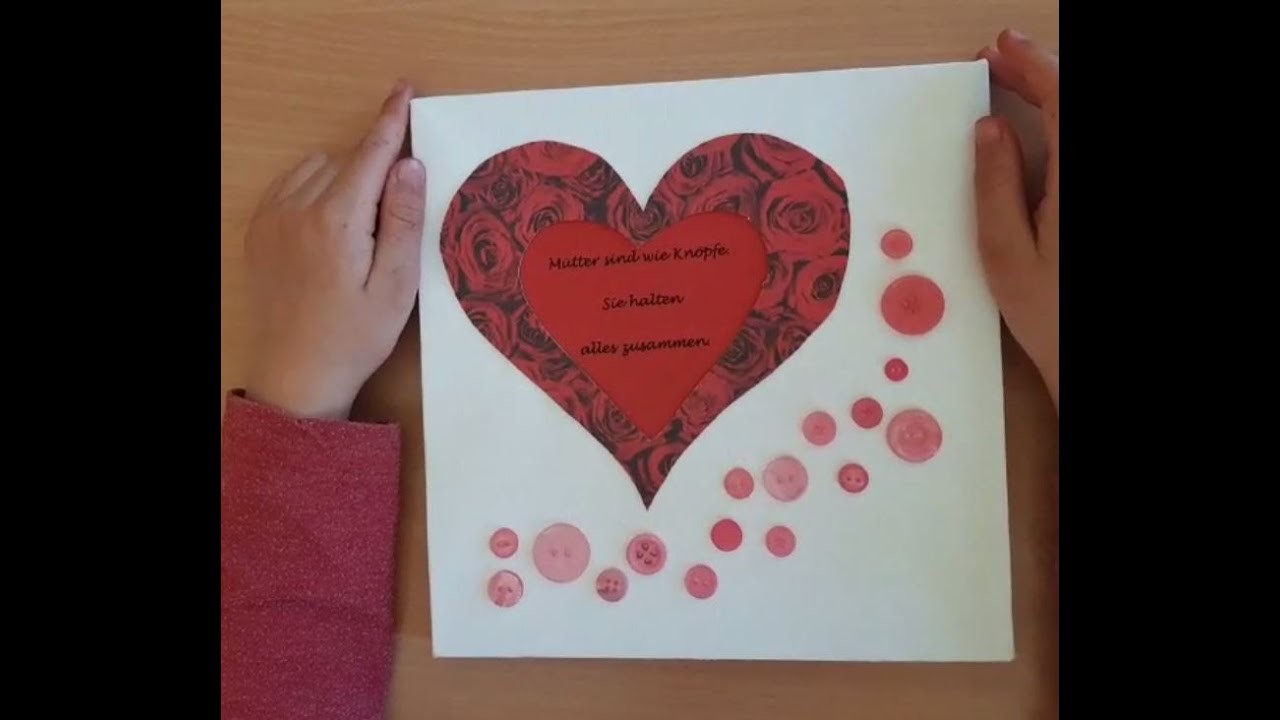 Wir basteln ein Muttertagsgeschenk