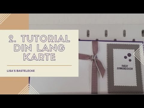 2  Tutorial zum Kartenbuffet to go. Din lang Karte. Stampin' Up!