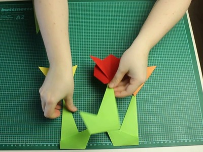 Ba-u-stelecke - Frühlingsblumen falten