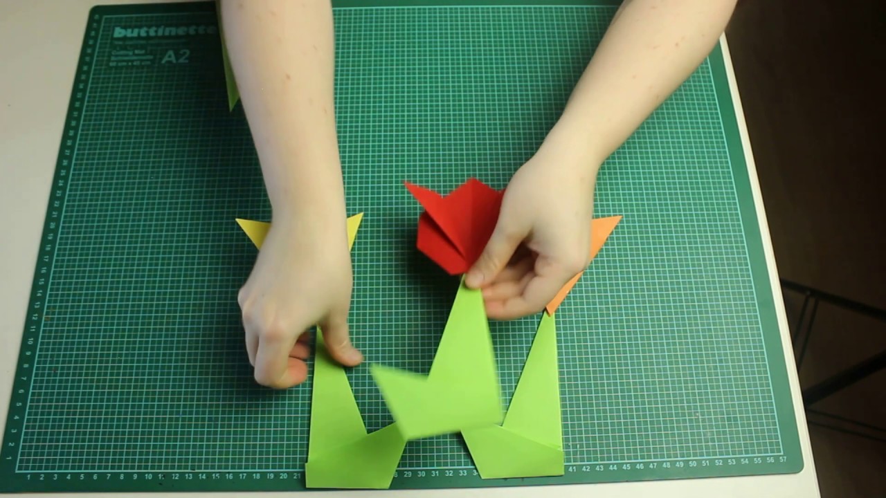 Ba-u-stelecke - Frühlingsblumen falten