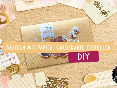 Basteln mit Papier: Erstelle eine 3D Grusskarte | Basteln mit Kindern