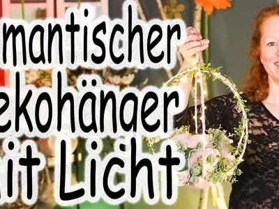 Hängedeko Romantic-Look | Gartendeko mit Seidenblumen | Dekoidee Hochzeit | Geschenkidee|Floristik24