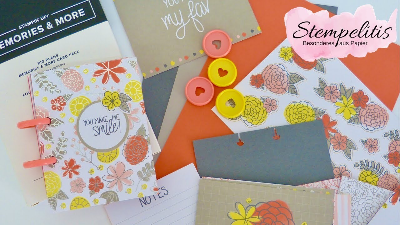 Mini Album | You Make Me Smile | Vorstellung des Workshop at home von Stempelitis mit Stampin' Up!