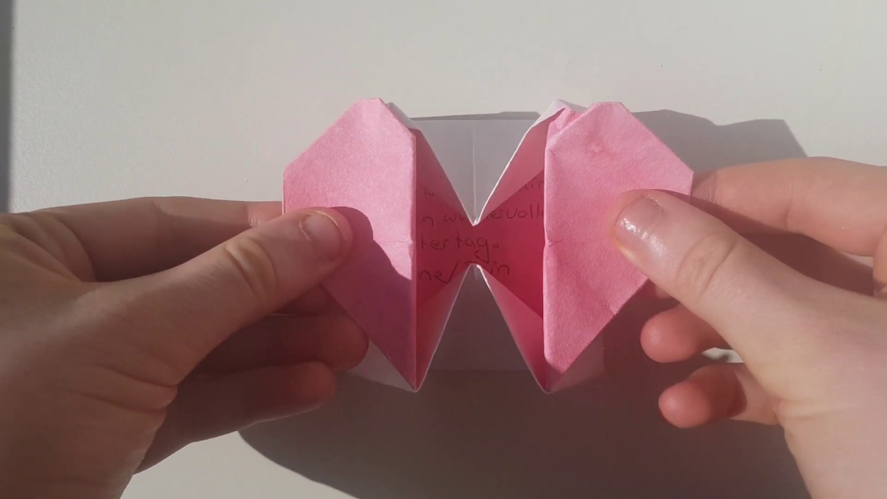 Origami-Herzbox Anleitung für den Muttertag