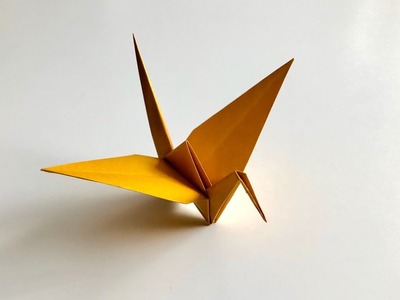 Origami Kranich falten ???? basteln mit Kindern???? basteln mit Papier ???? DIY Crane ???? оригами журавль