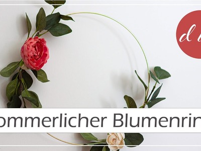 Sommerlicher DIY vintage Blumenring