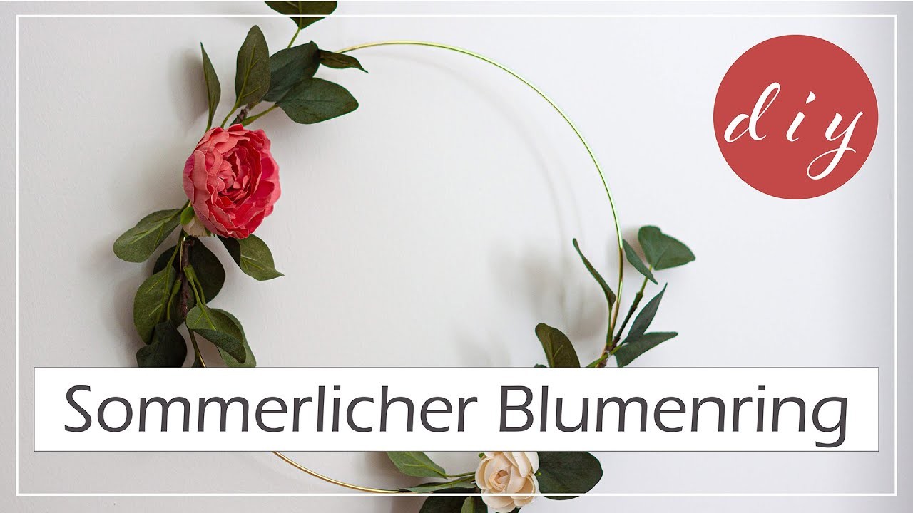 Sommerlicher DIY vintage Blumenring