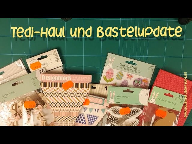 Tedi Haul | reduzierte Bastelsachen | .  und Bastelupdate | Karten | Alben | Restpapierverwertung
