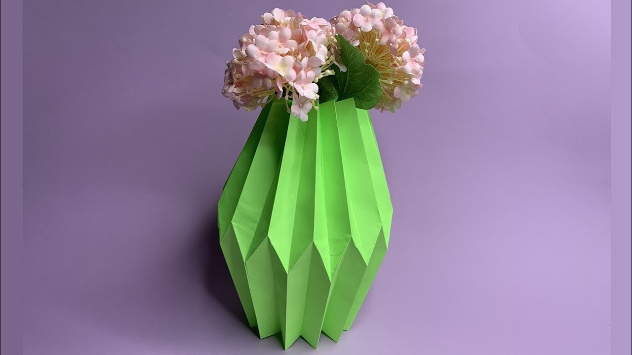 Vase aus Papier selber basteln | DIY Kreative Deko | Alternative Geschenkidee