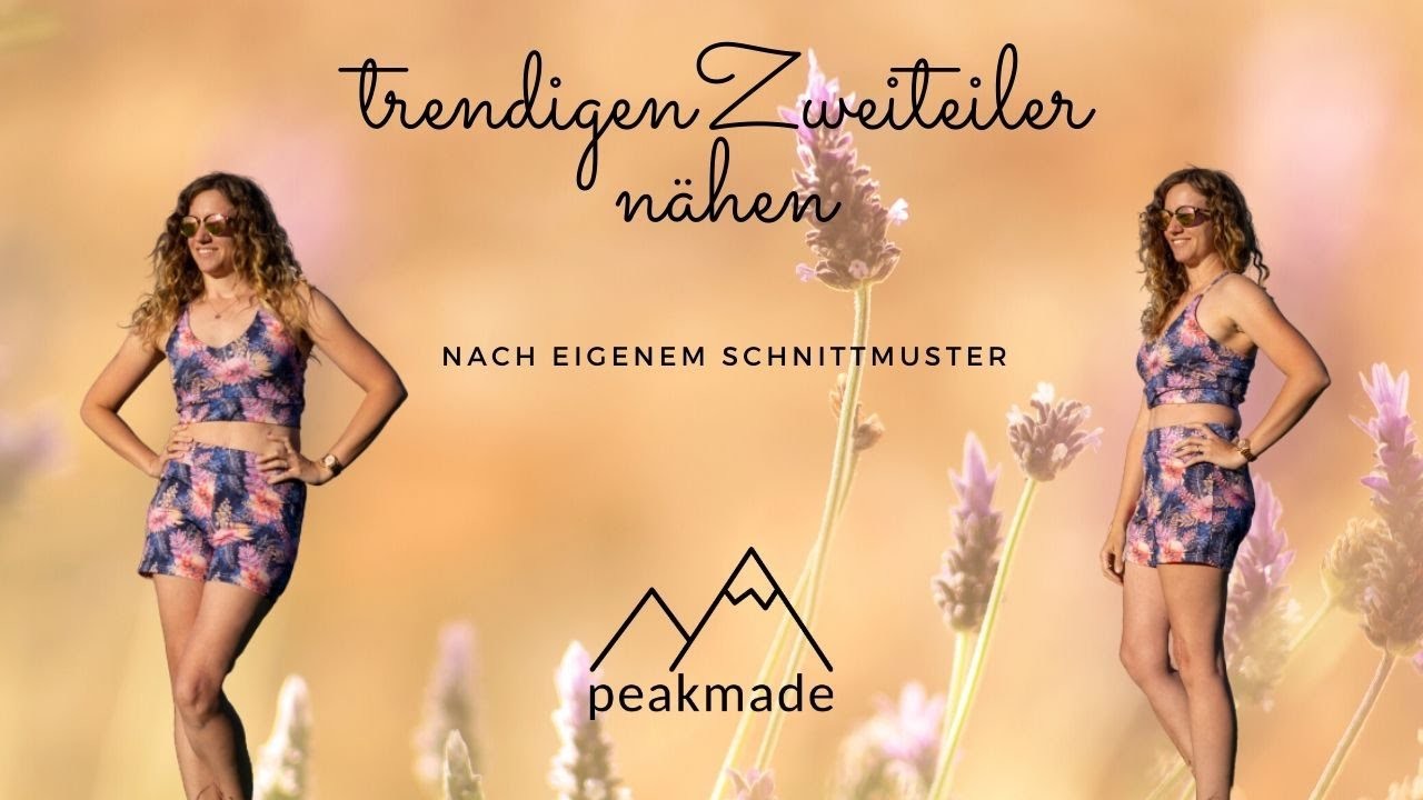 Wir nähen ein trendiges Sommeroutfit. Zweiteiler