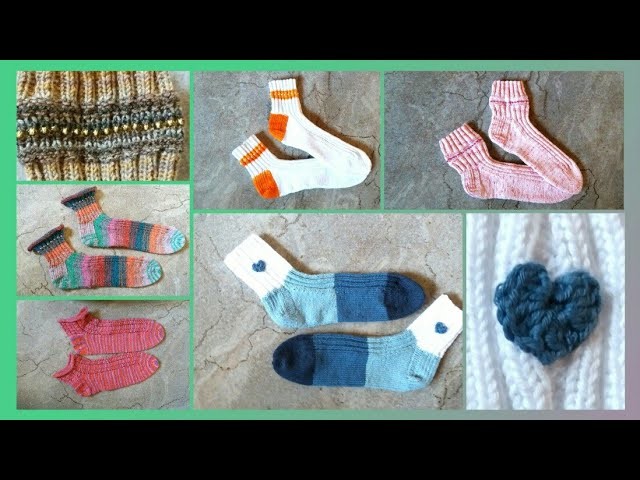 9 gestrickte Sommer - Söckchen  * Julebuergerfee