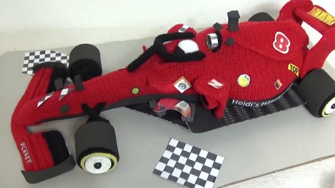 Formel 1 Auto häkeln  Materialien