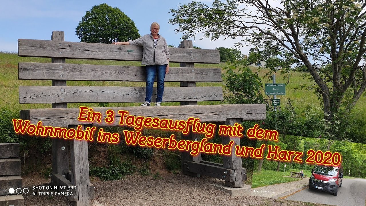 3 Tagesausflug mit dem Wohnmobil ins Weserbergland und in den Harz 2020