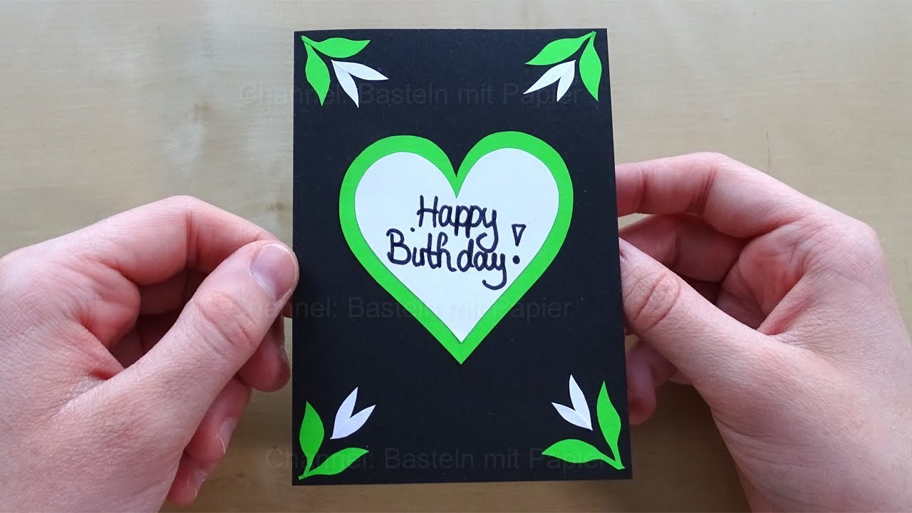 Basteln mit Papier: Glückwunschkarten zum Geburtstag basteln - Geschenke selber machen