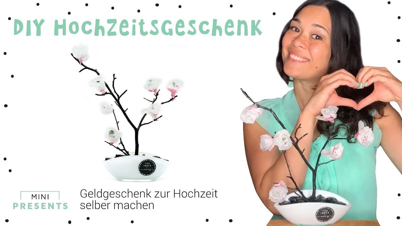 DIY Hochzeitsgeschenk | Geldgeschenk zur Hochzeit | Papierblumen | mini-presents