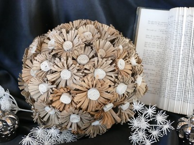 DIY Kugel basteln – Blütenkugel – upcycling –  flower ball – Piłka z kwiatami