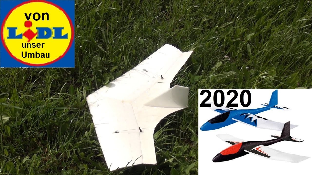Lidl Segelflieger 2020 RC Umbau - einfach mal den Rumpf weglassen - Hangfliegen HortenLidl HoLi