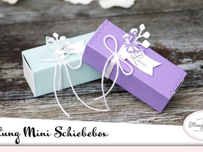 Mini Schiebebox oder Matchbox basteln | Box | Regenbogenfarben | Gedanken der Natur | Stampin' Up!