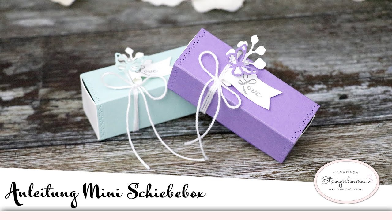 Mini Schiebebox oder Matchbox basteln | Box | Regenbogenfarben | Gedanken der Natur | Stampin' Up!
