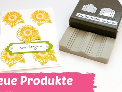 Neue Produkte-neuer Stanzer-Karte basteln-Sonnenblumen