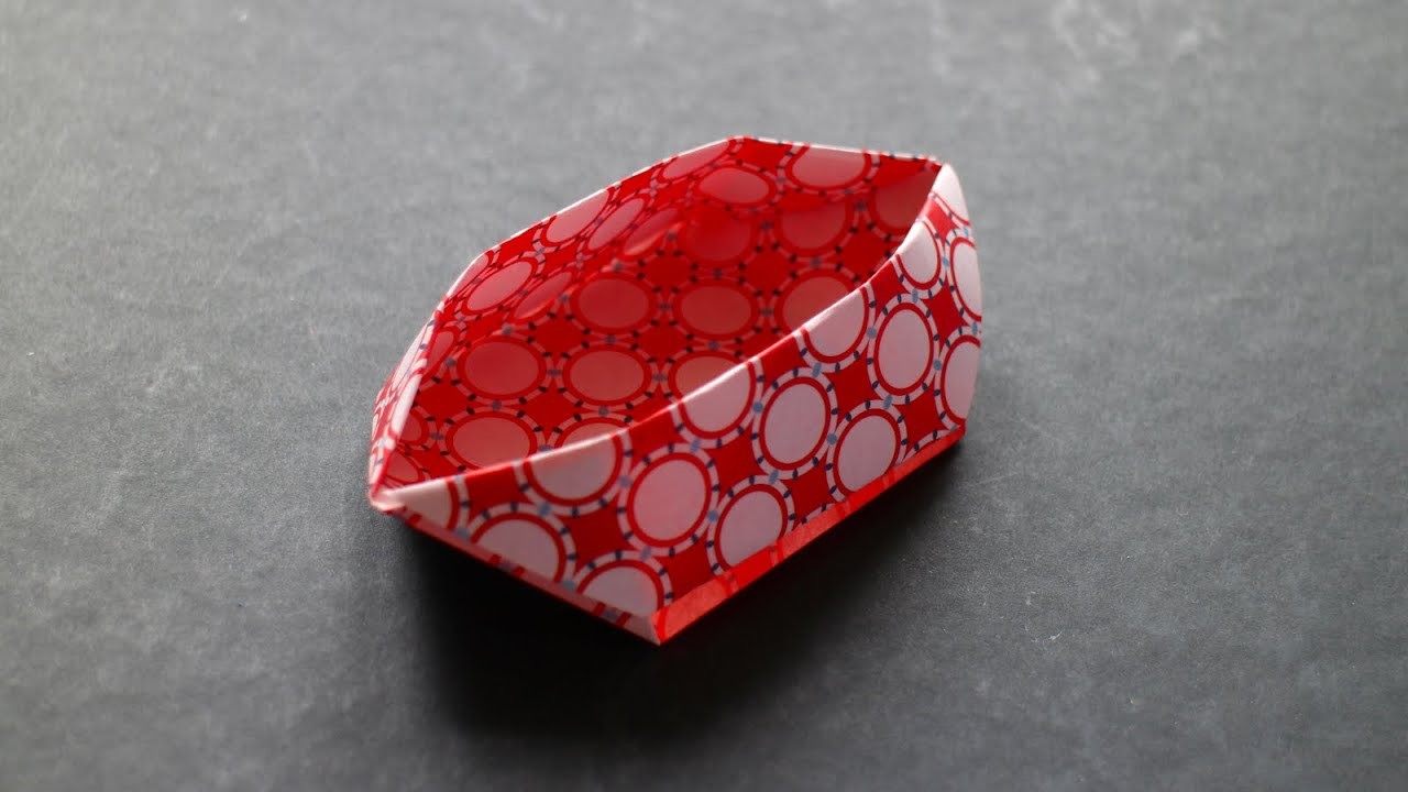 Origami Schachtel 'Boot' selber basteln mit Papier [W+]