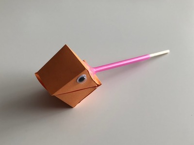 Spielzeug basteln aus Papier - Basteln mit Kindern - Krokodil aus Papier - DIY moving Paper toys