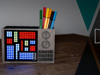 Stiftehalter mit Pixel-Art Display | Digitaler Stiftehalter | DIY