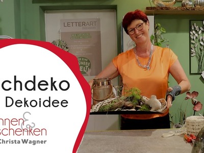 Tischdeko für den Garten |  DIY Dekoidee mit Wohnen & Schenken - Christa Wagner