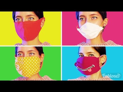 WIE MAN EINE MASKE SELBST MACHT | 6 SUPER EINFACHE MÖGLICHKEITEN, DEN EIGENEN MUNDSCHUTZ ZU BASTELN