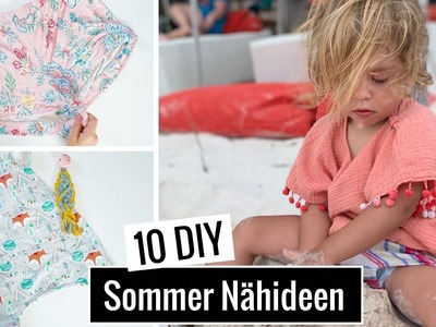 10 DIY Nähideen für den Sommer für Mamas und Kinder - Shorts, Kinderkleid, Tunika nähen