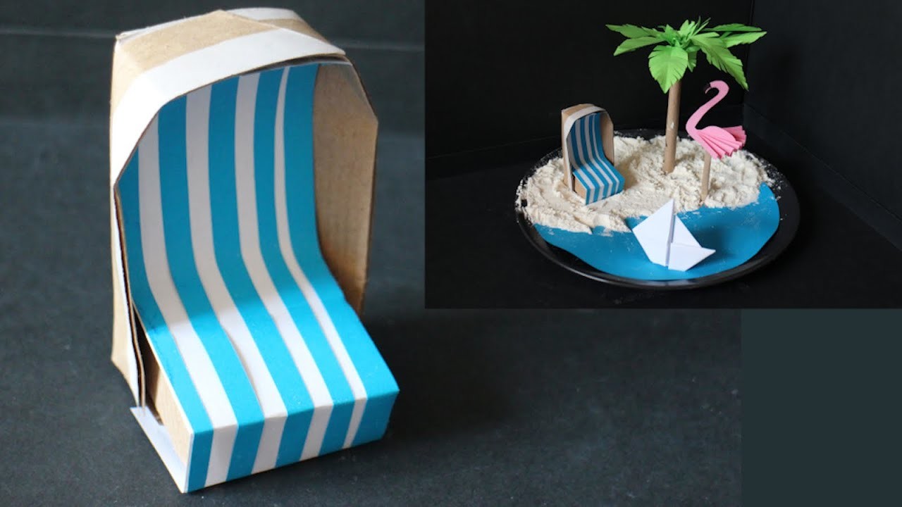 DIY Sommerdeko Strand Special 'Strandkorb'  Teil 2 basteln mit Papier [W+]