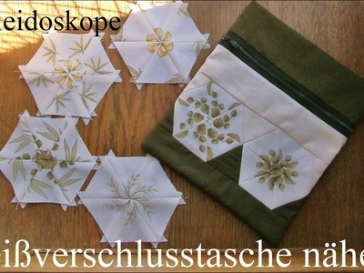 Kaleidoskop Reißverschlusstäschchen nähen - Patchwork
