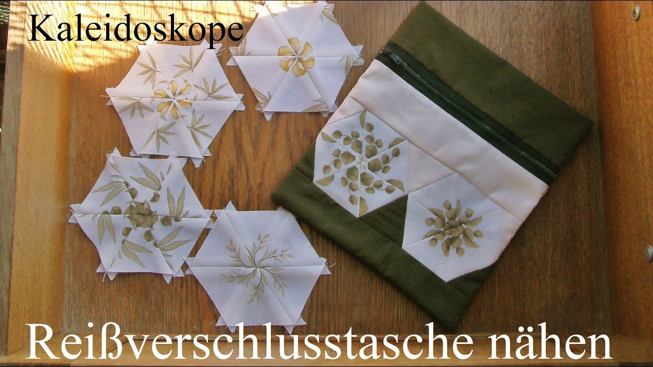 Kaleidoskop Reißverschlusstäschchen nähen - Patchwork
