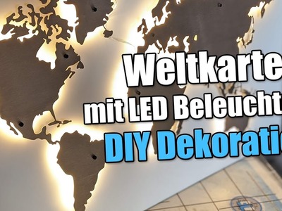 LED Weltkarte - DIY Dekoration - LED Flex Curve Stripe - Everen.Weicon