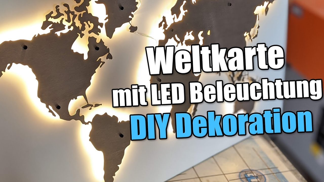 LED Weltkarte - DIY Dekoration - LED Flex Curve Stripe - Everen.Weicon
