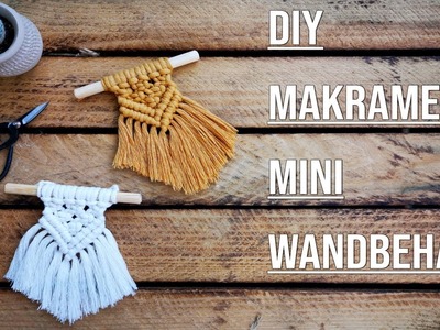 Makramee Mini Wandbehang | Einfache DIY Anleitung | Schritt für Schritt Easy Tutorial