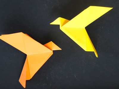 Origami 'Vogel' selber basteln mit Papier für DIY Deko [W+]