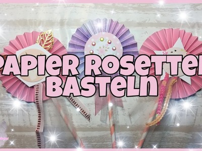 ???? Papier Rosetten. Dekostecker basteln ???? Tutorial