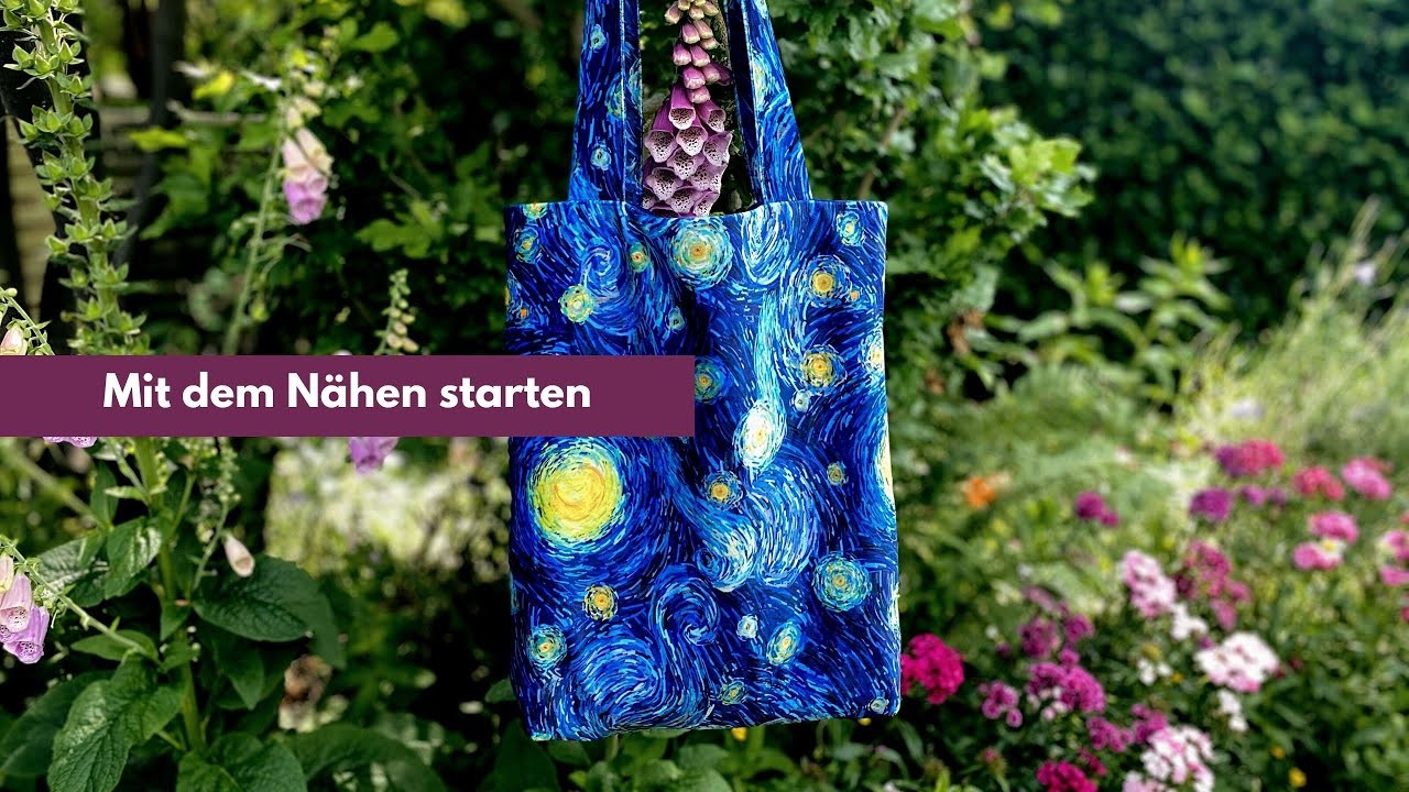 Projekt für Nähbeginner | Tasche nähen | einfach und schnell