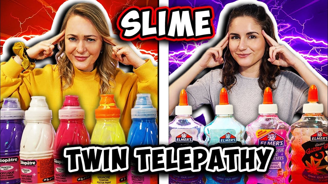 TWIN TELEPATHY SLIME CHALLENGE! Sind Bianca & Dania Slime Zwillinge?