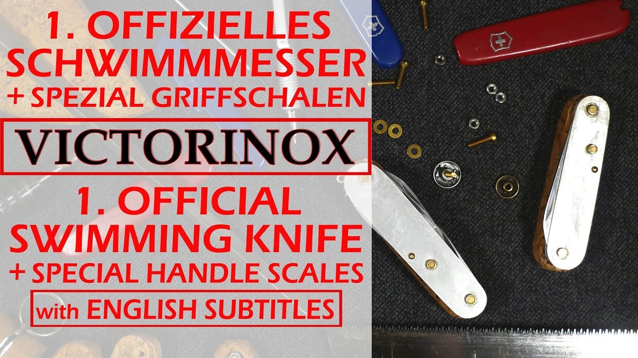 Victorinox Schwimmmesser - Druckknopf Griffschalen aus Kork