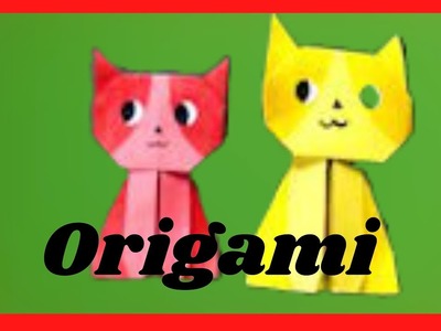 Anleitung: Origami Katzen DIY basteln.Sie sind schnell gefaltet und machen große Freude.